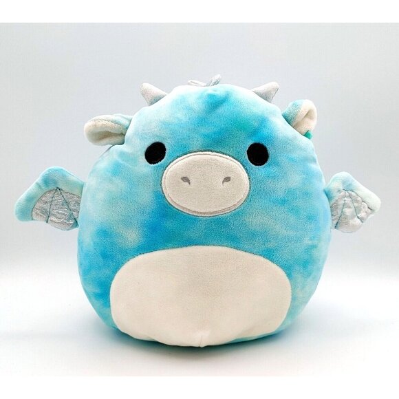 Squishmallow Keith The Blue Tie Dye Dragon 8” Inch Kellytoy Soft Plush - Picture 1 of 5